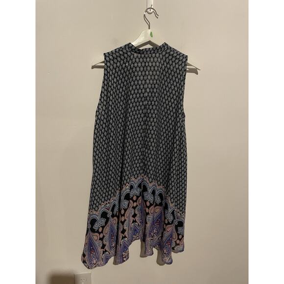 Umgee Dress Women Small Multicolor Mini A Line Floral Paisley Ladies Lightweigt - Picture 5 of 5